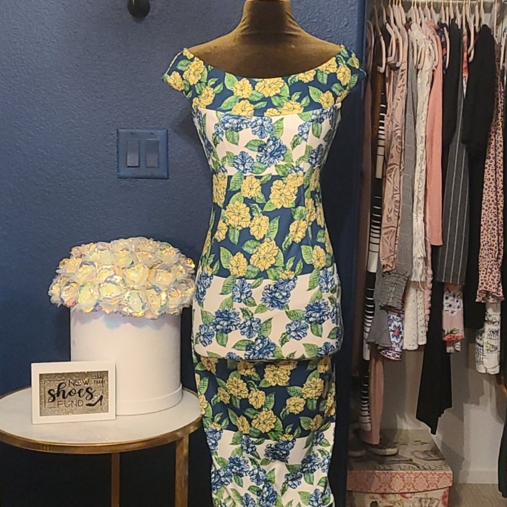 Midi floral dress